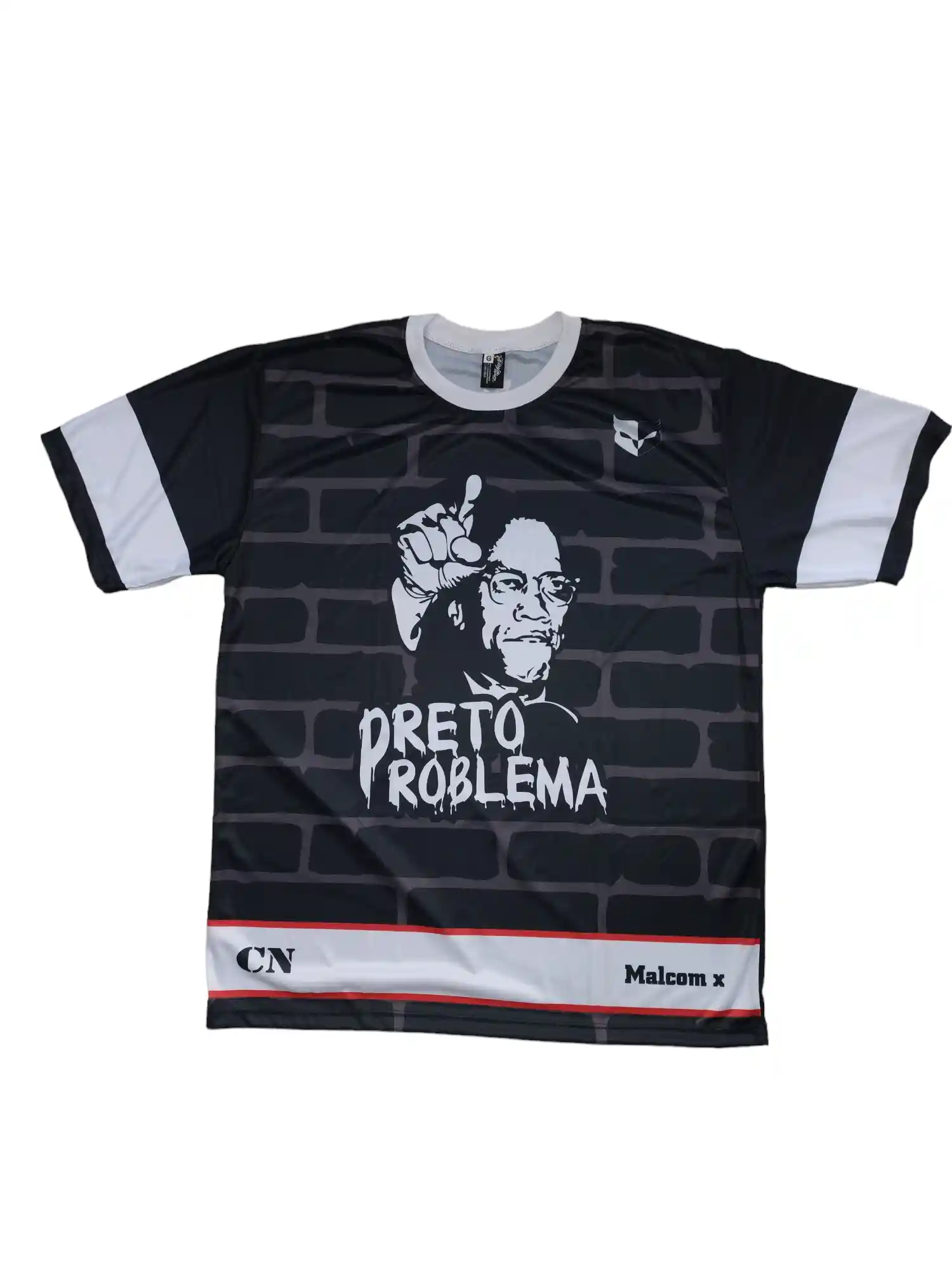 Camisa preto problema malcom x